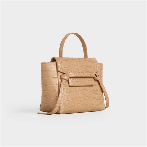 celine belt bag desert rose|celeine crocodile bag.